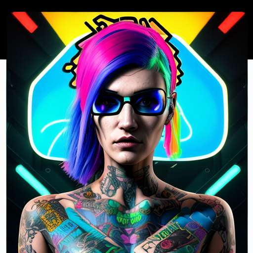 Midjourney Cyberpunk Women with Tattoos Prompt Set for Custom Art Recr –  Socialdraft